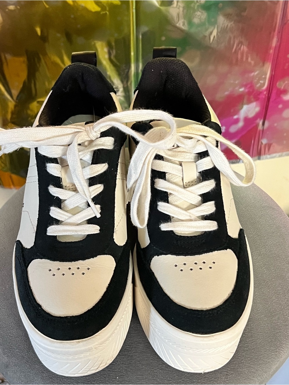 Keds Monochrome Platform Sneakers